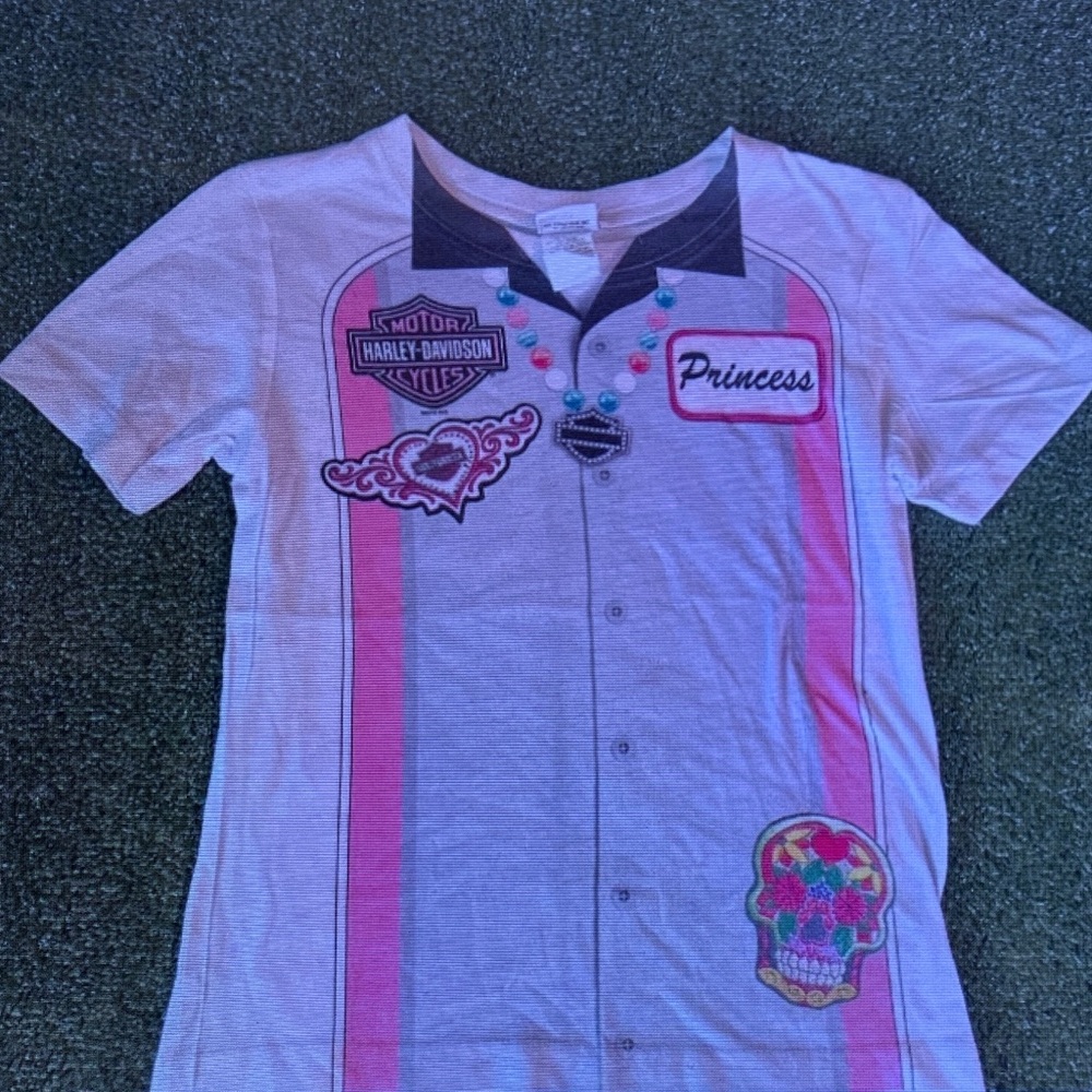 Harley-Davidson Pink Graphic 'Princess' Short Sleeve Tee